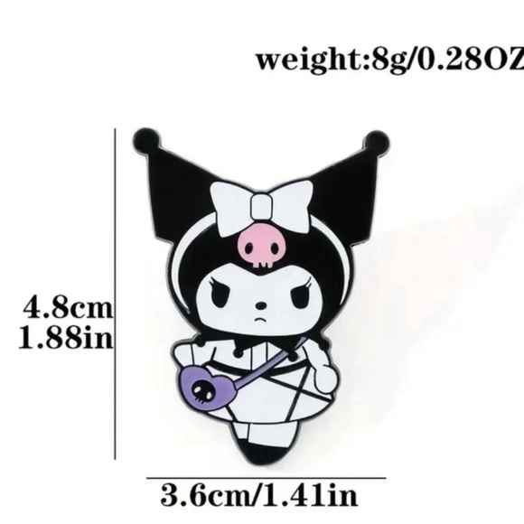 5PCS Sanrio Terror Hello Kitty Kuromi Cartoon Enamel Pin Badge Jewelry brooch - Picture 2 of 2